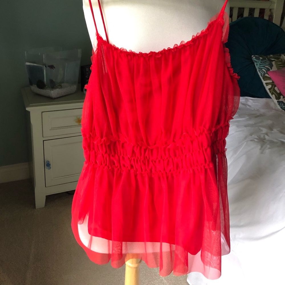 H&M Rouged Flirty Thin-strap Tank